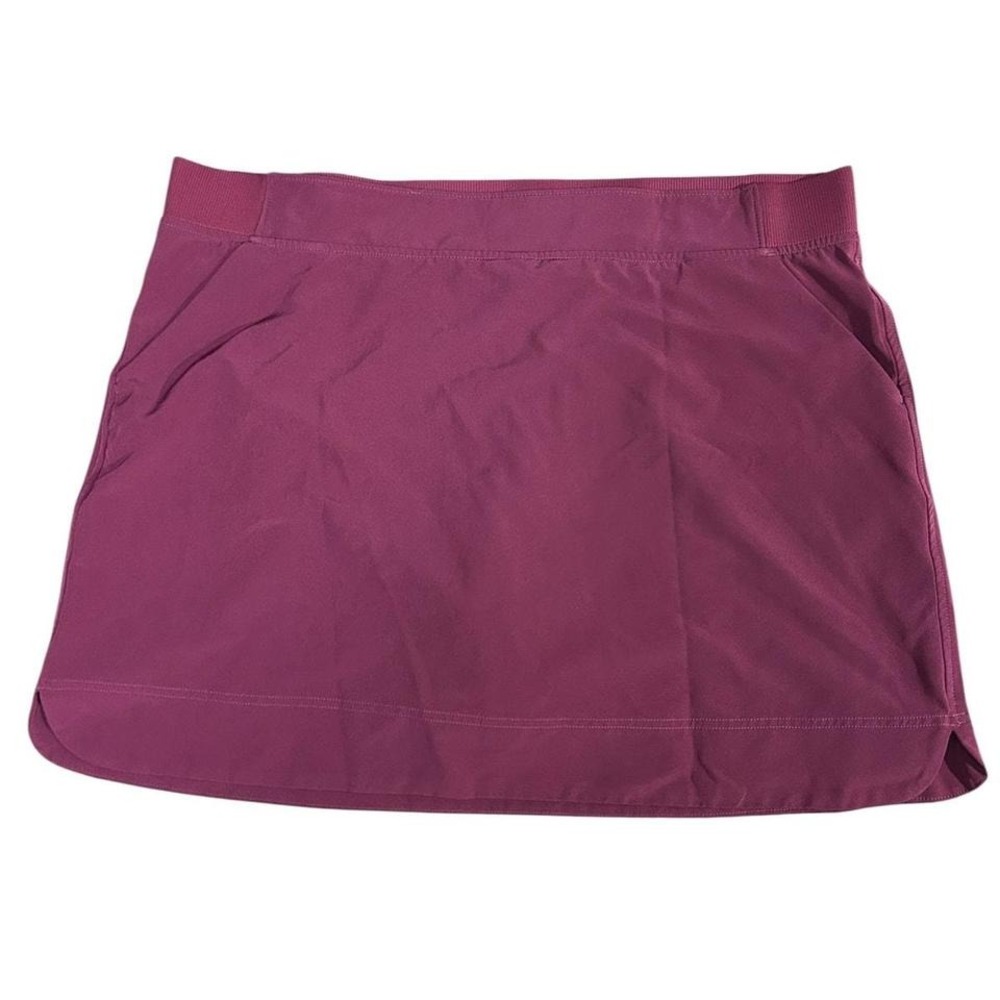 Athletic Skort with Pockets‎ Burgundy Activewear Running Tennis Golf Skirt